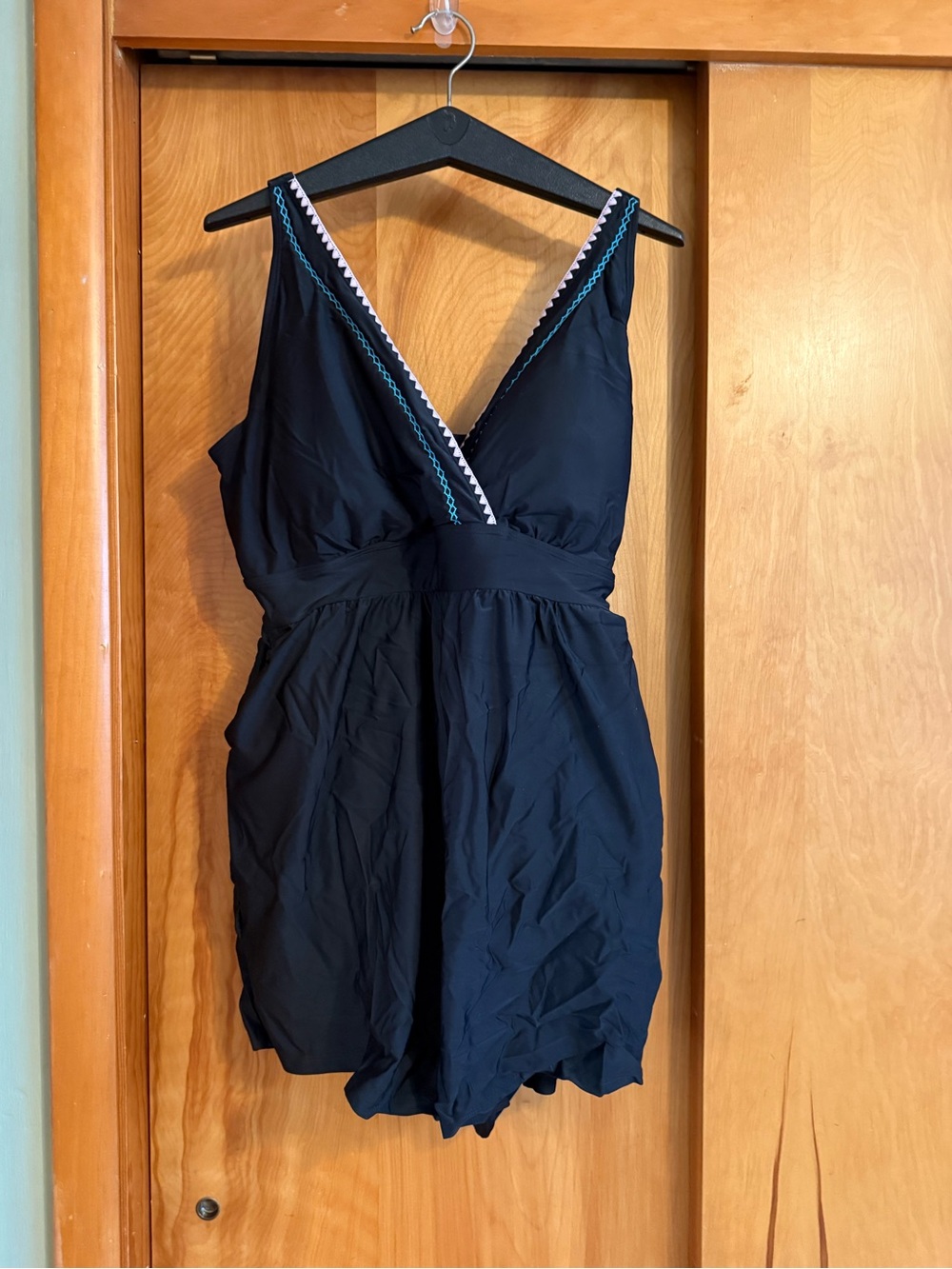 BloomChic Black Swimsuit with Contrast Trim